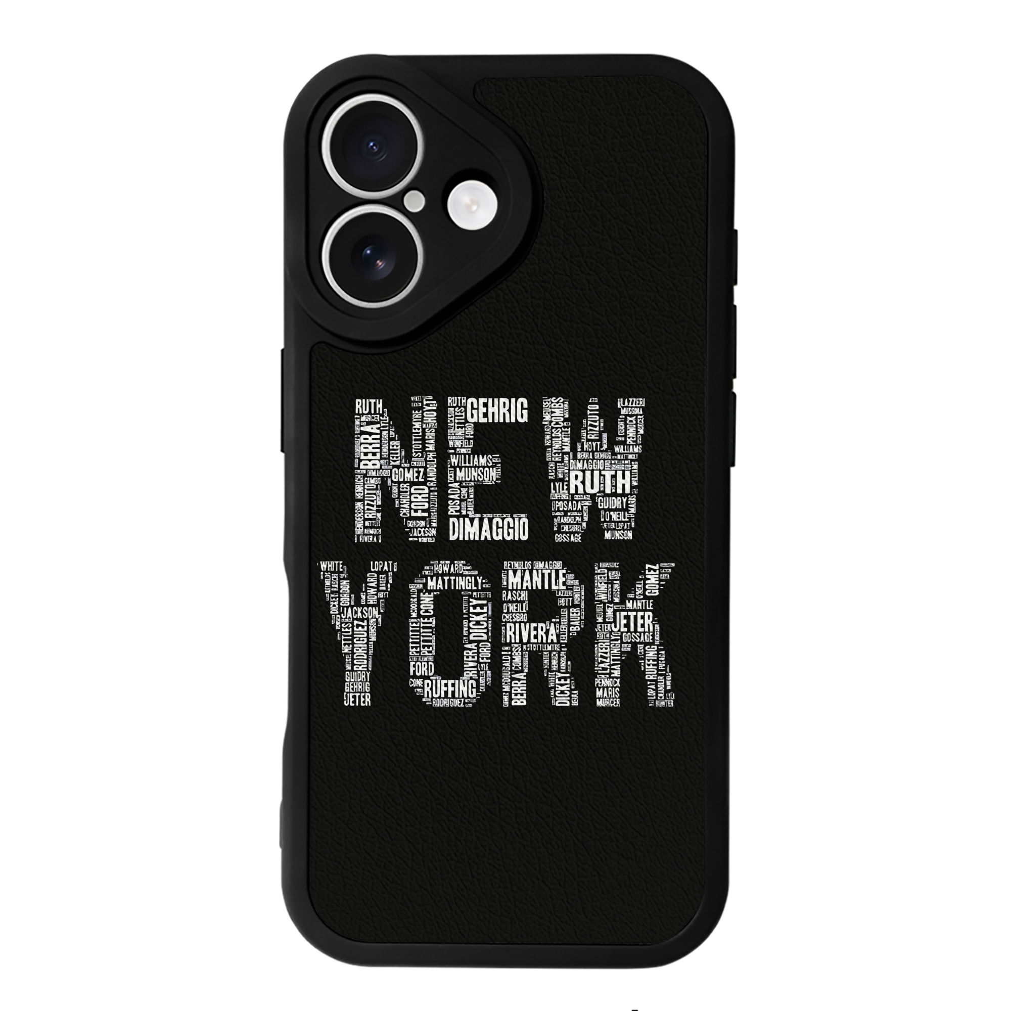 New York Yankees 277 IPhone 16 Silicone Leather Case – UV Print, Lambskin Texture – Perfect Fit, Wireless Charging Compatible, Scratch Resistant, Precise Cutouts – Stylish Protection For IPhone 16